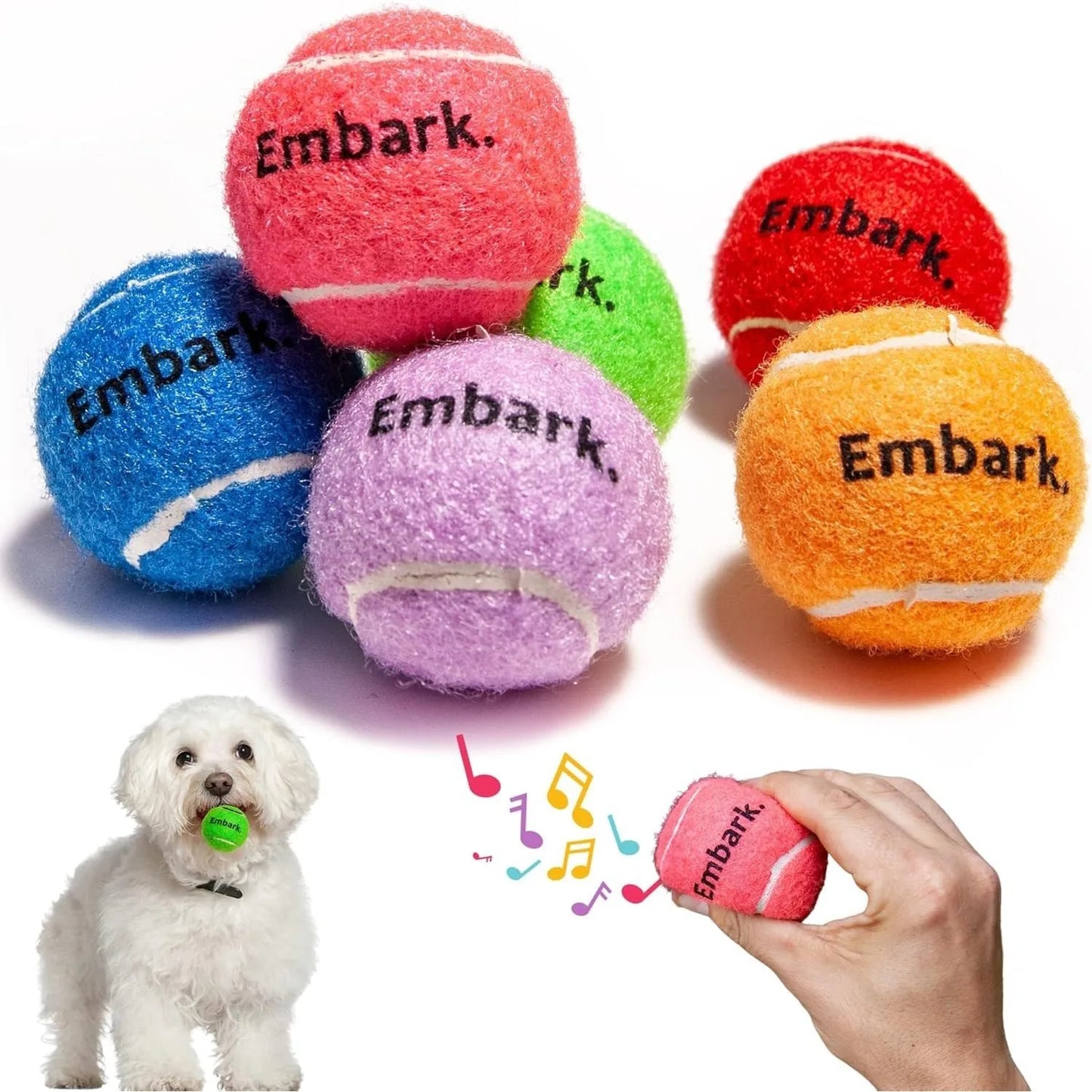 Premium Mini Tennis Balls For Small Dogs Pack Of 6