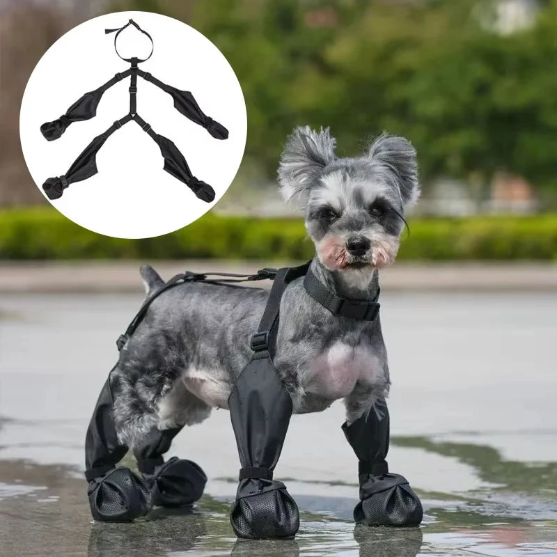Waterproof Adjustable Dog Boots For All Weather Outdoor Walks