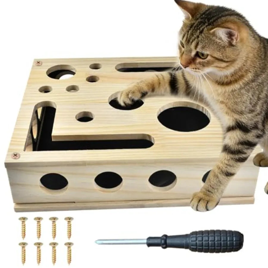 Cat Nail File Enrichment Puzzle Toy For Independent Play Grooming