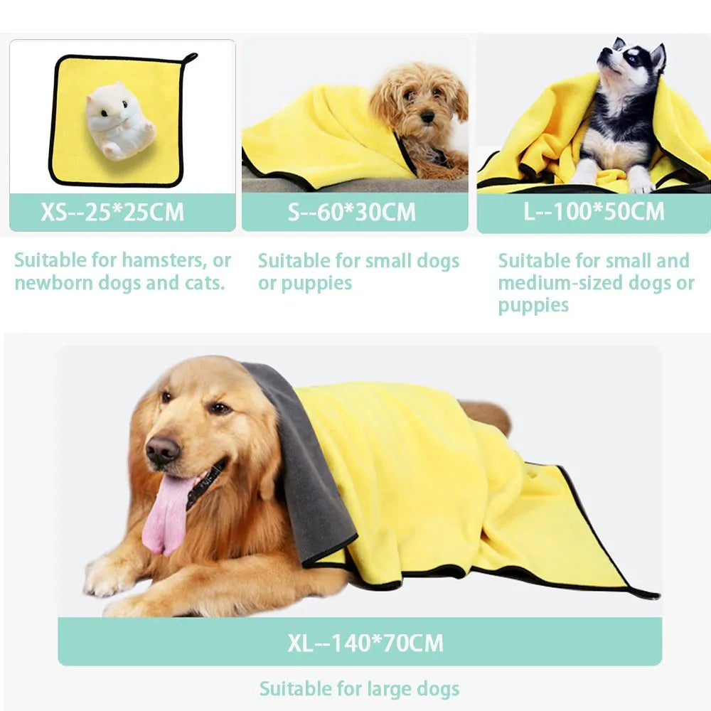 Quick Dry Pet Towels For Dogs And Cats Ultra Absorbent