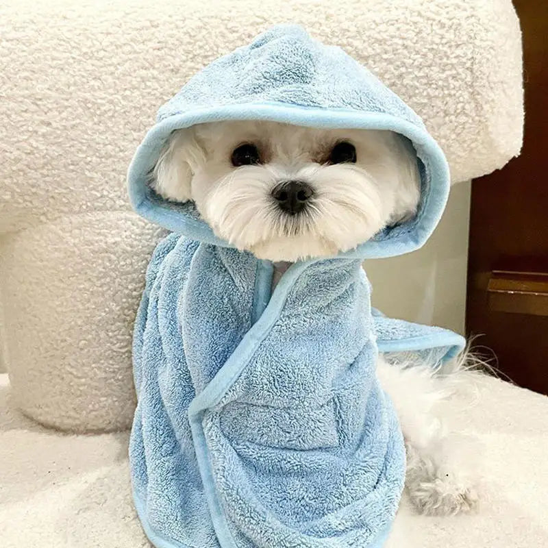 LKEEPCN Pet Towels With Cap Bathrobes Super Absorbent For Dogs