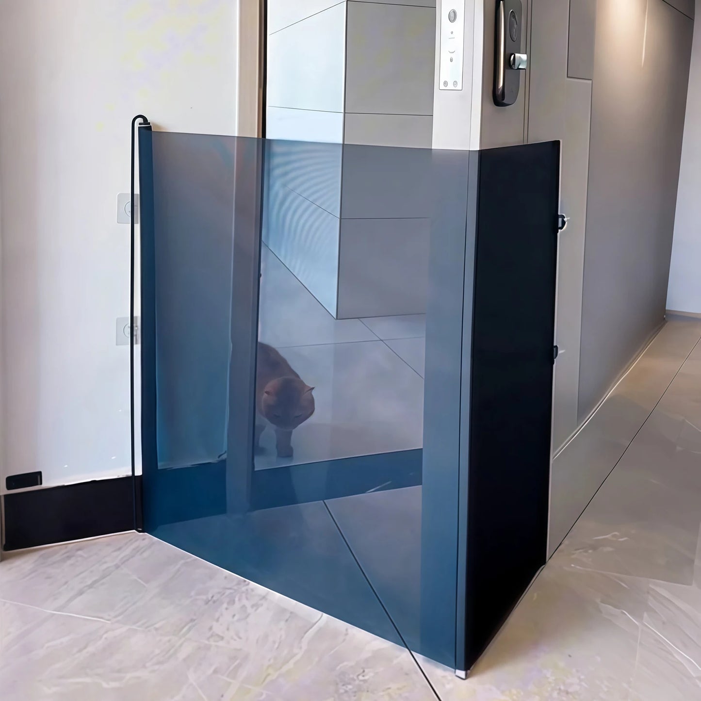 Retractable Cat Gate Safety Enclosure For Pets And Home Use