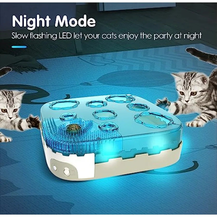 7in1 Interactive Cat Toy Motion Activated Indoor Playset