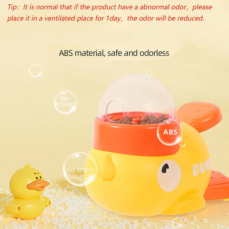 Little Yellow Duck Pet Feeder Puzzle For Dogs And Cats