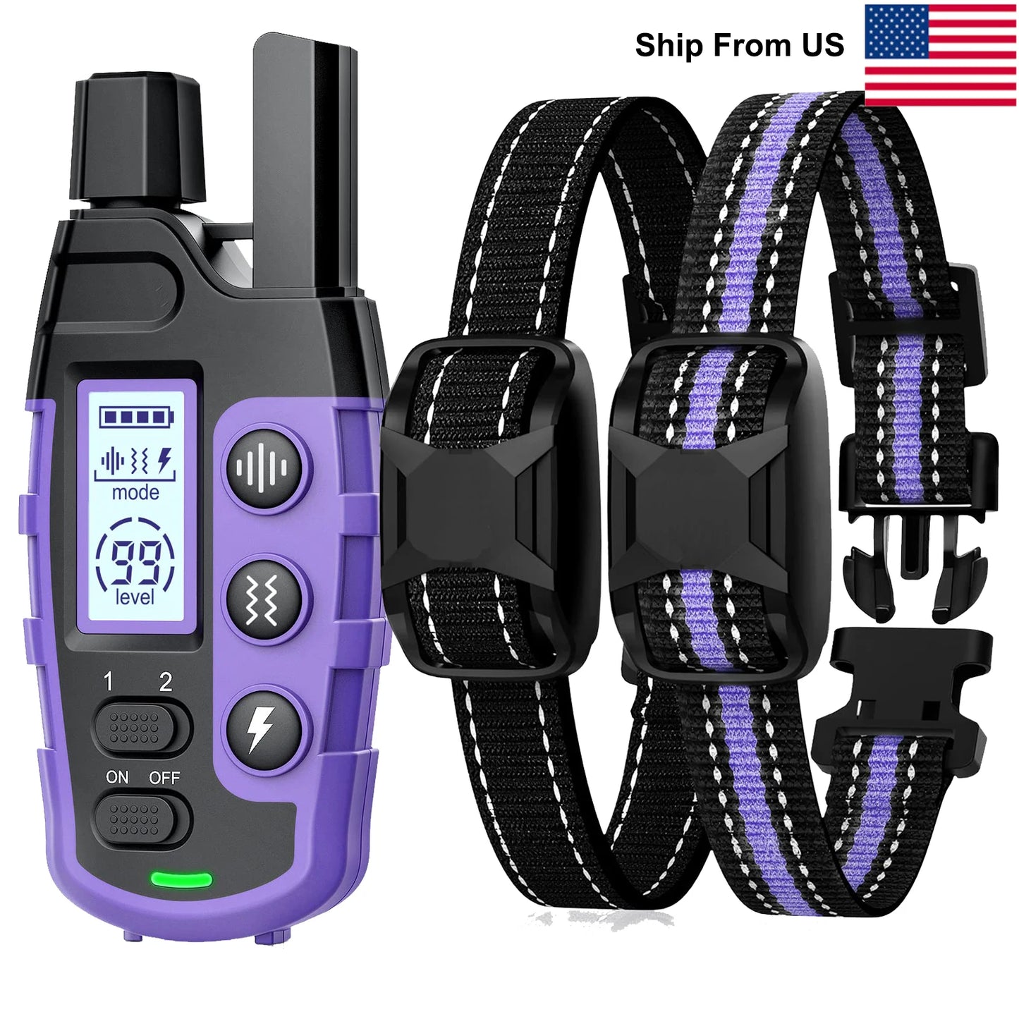Remote Control Dog Training Collar Waterproof For Pets