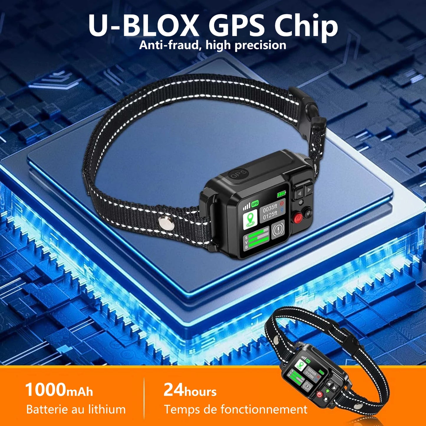 Petedu GPS Wireless Dog Fencing System With GPS Satellite Technology