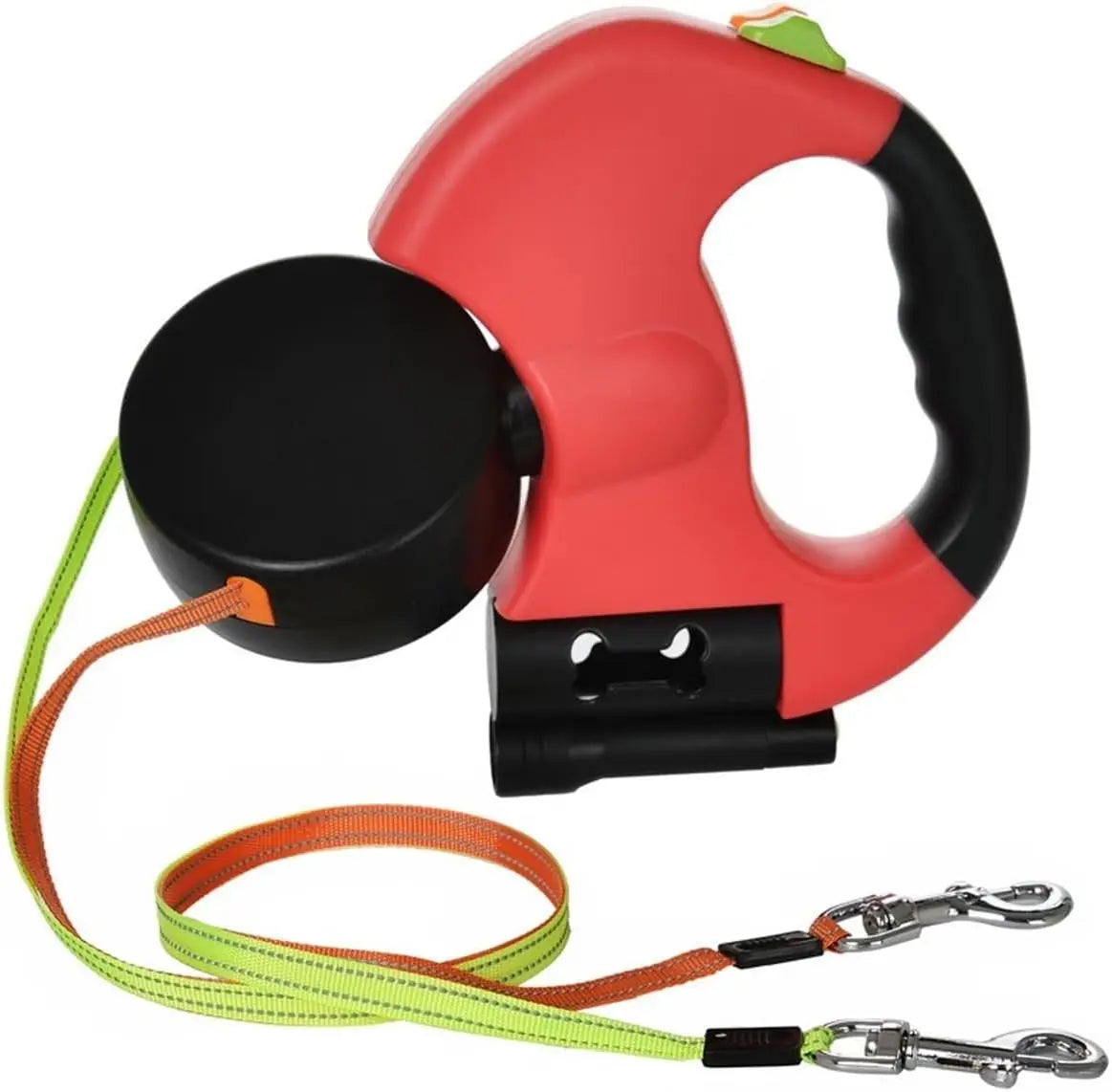 Double Ended Retractable Leash For Dogs And Cats With Flashlight