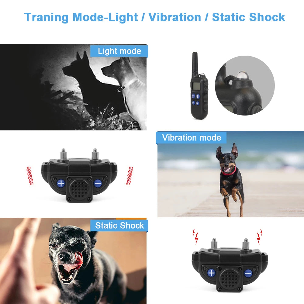 Wodondog 2km Dog Training Collar With Walkie Talkie Waterproof Rechargeable