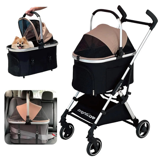 Lightweight Pet Stroller For Small Dogs And Cats Car Seat