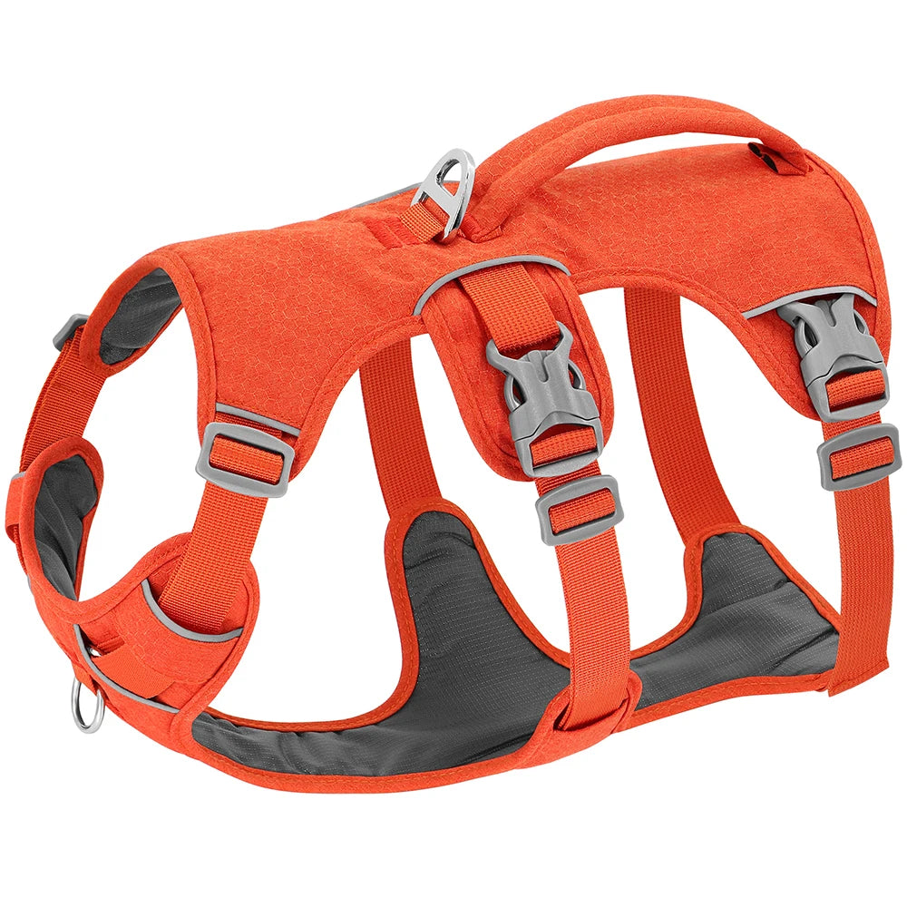 Nylon Reflective Dog Harness With Handle, Adjustable For All Dogs