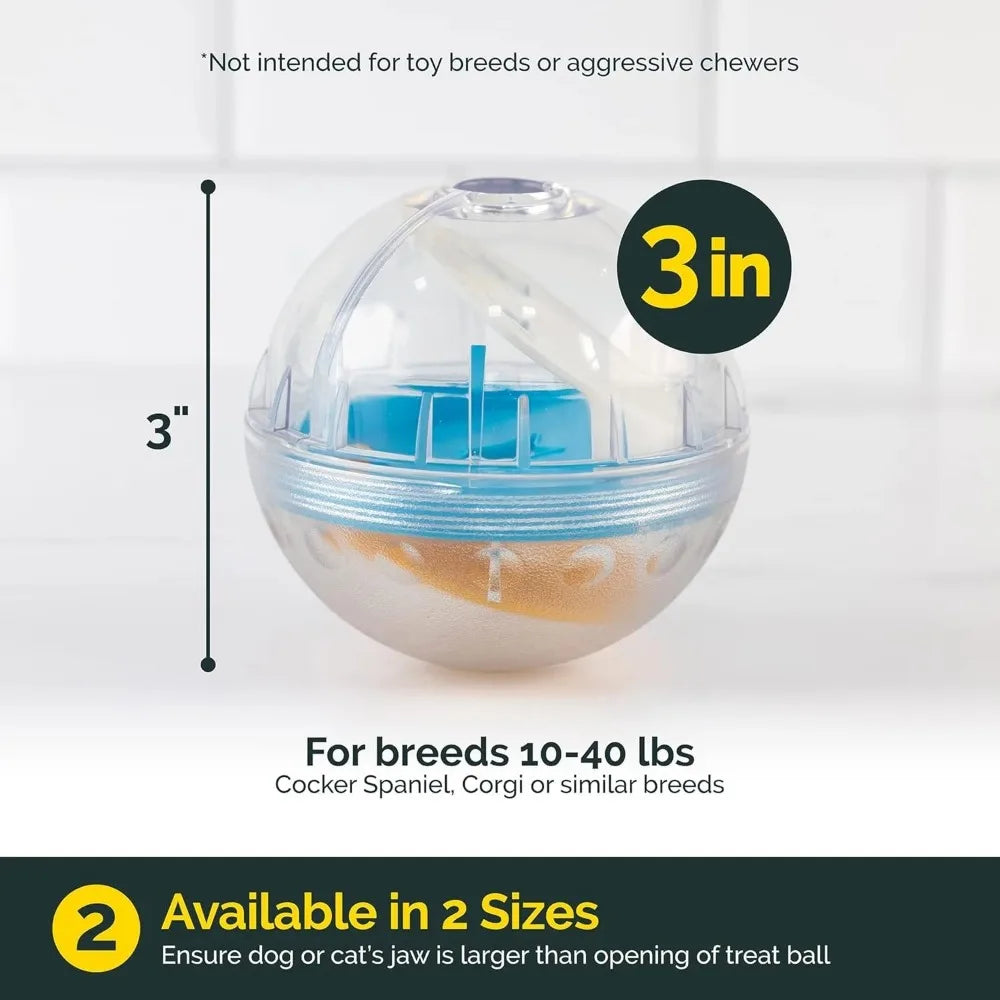 Treat Ball Dog Treat Dispenser Toy For Interactive Play