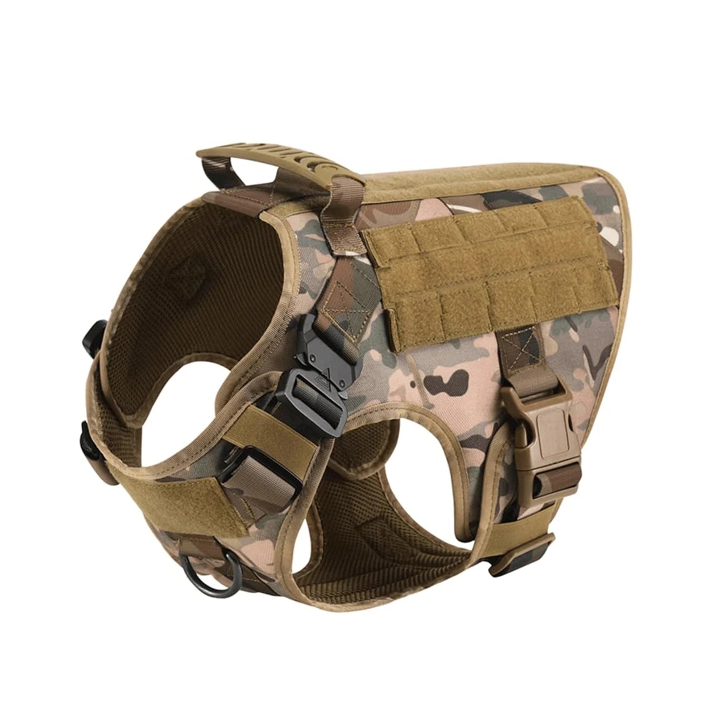 Tactical Dog Harness With Molle Pouches For Medium And Large Dogs