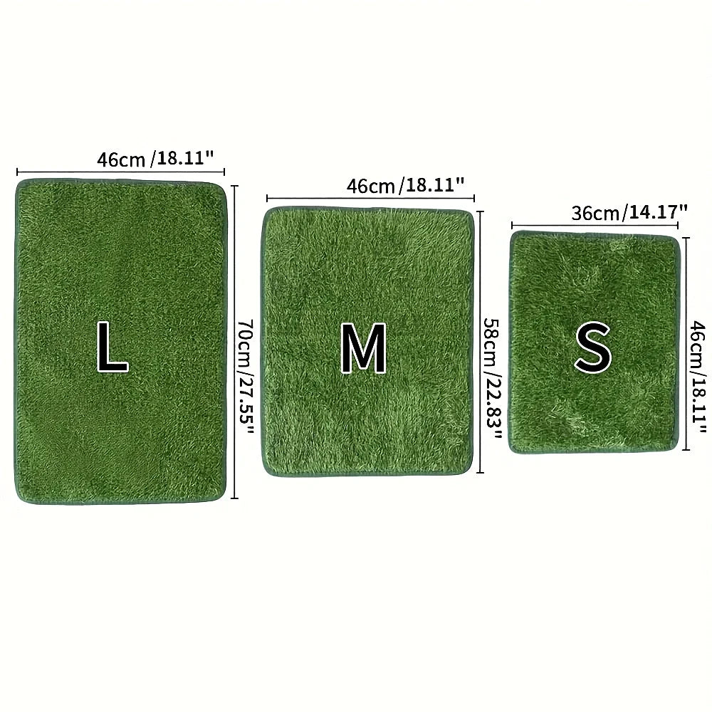 Washable Dog Grass Mat With Odor Control And Non Slip Backing For Pet Training