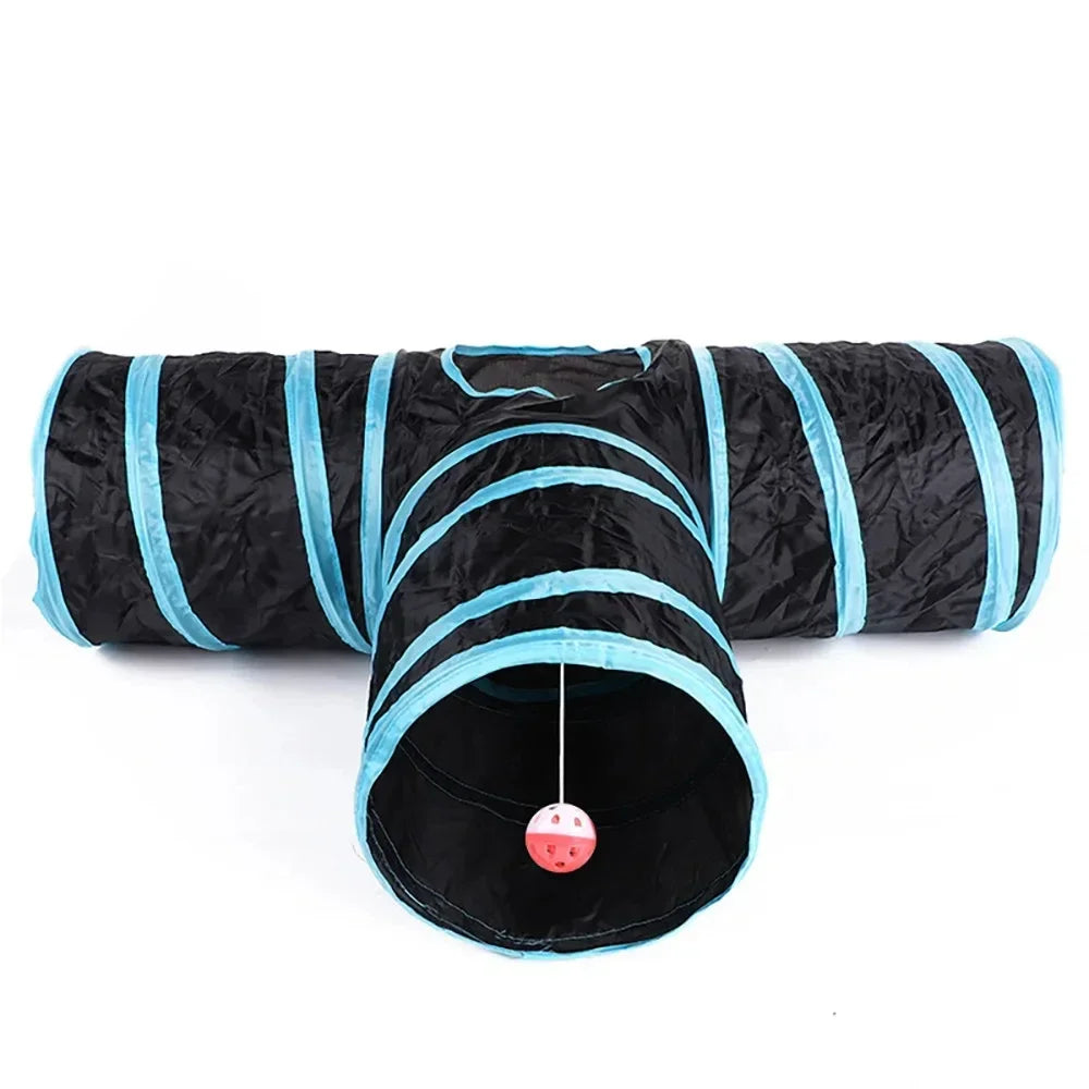 Breathable Foldable Cat Tunnel Toy For Indoor Play