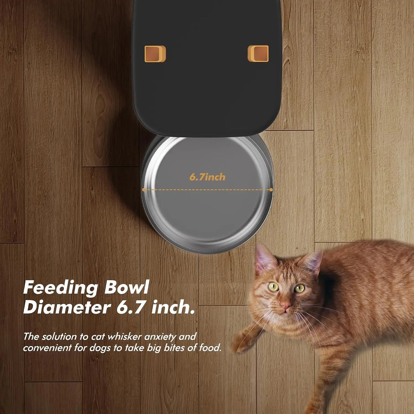 Nityers Automatic Pet Feeder With Key Control And Voice Recorder
