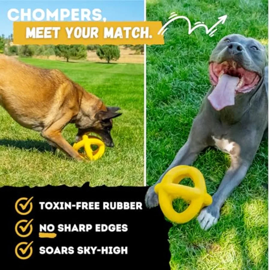 Indestructible Dog Ball Durable Chew Toy Non-Toxic Rubber Lifetime Replacement