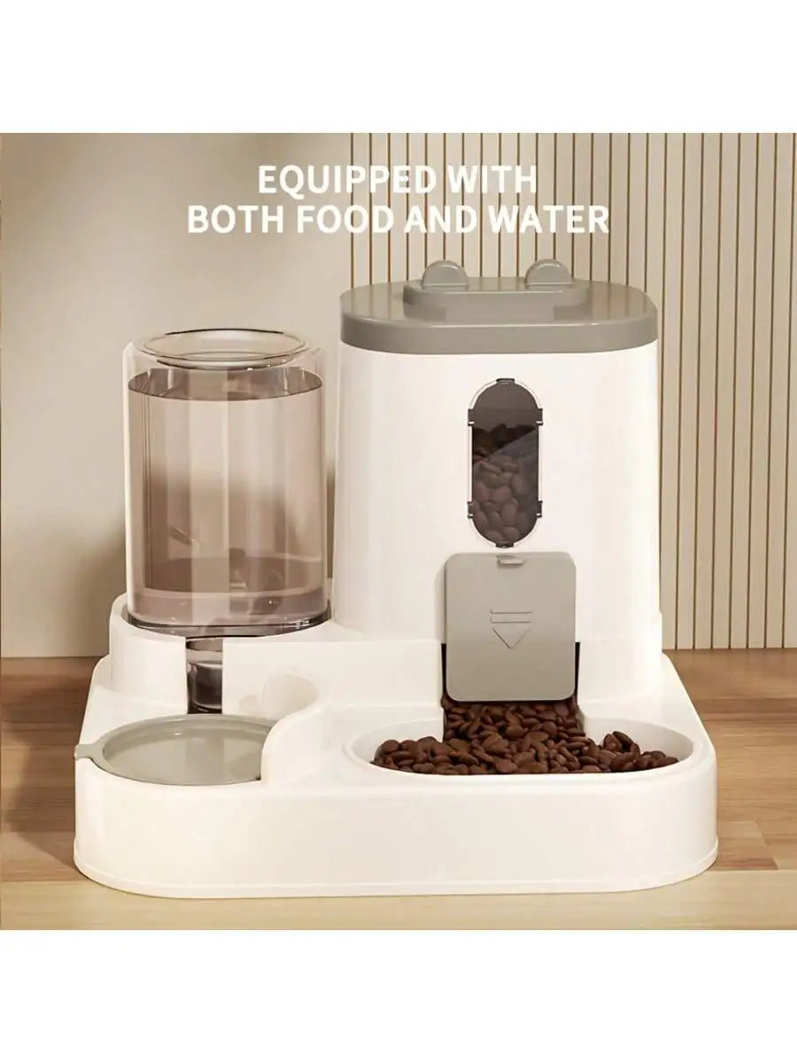 2 In 1 Automatic Cat Feeder And Water Dispenser For Pets