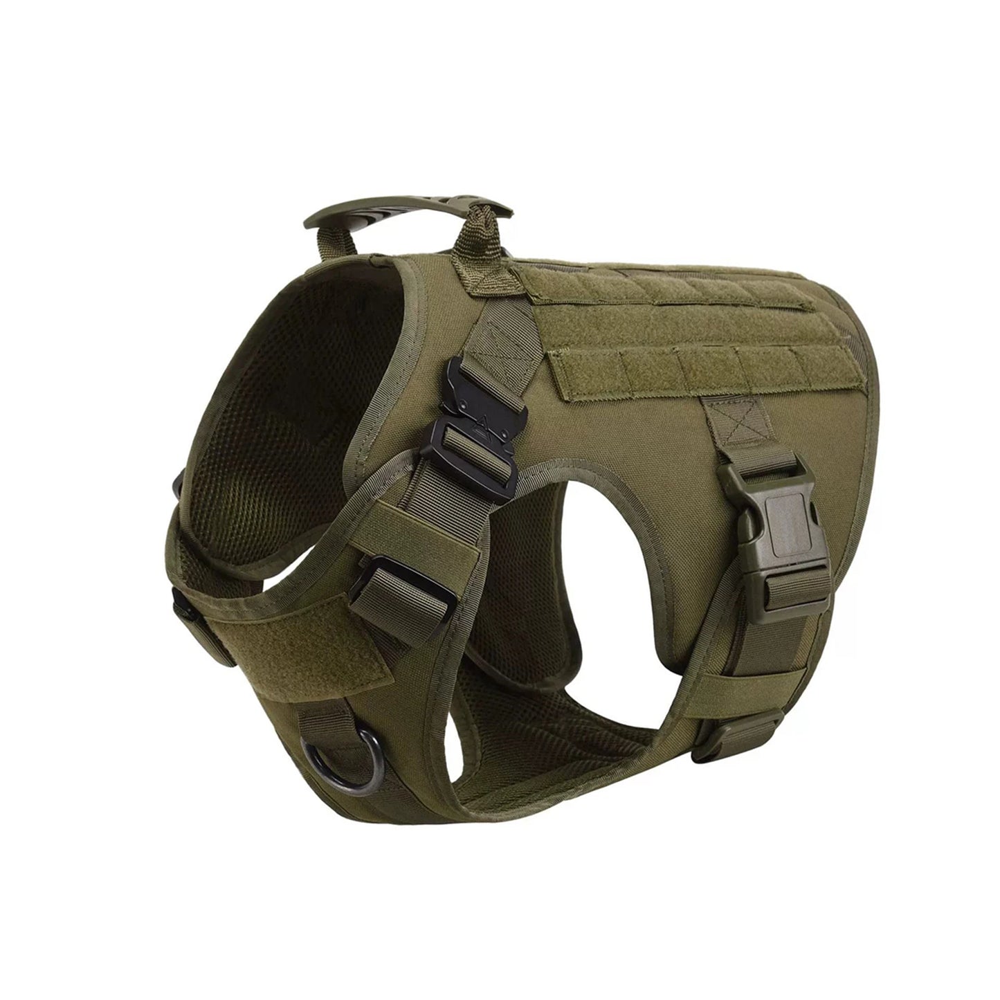 Tactical Dog Harness With Molle Pouches For Medium And Large Dogs