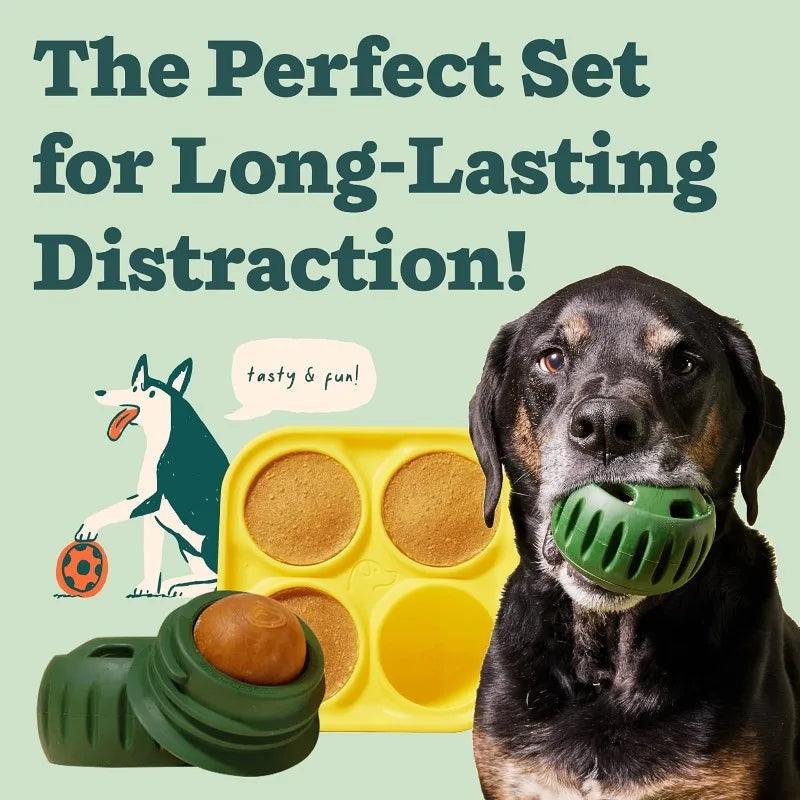 Interactive Dog Toys Silicone Treat Molds For Mental Stimulation Pupsicle