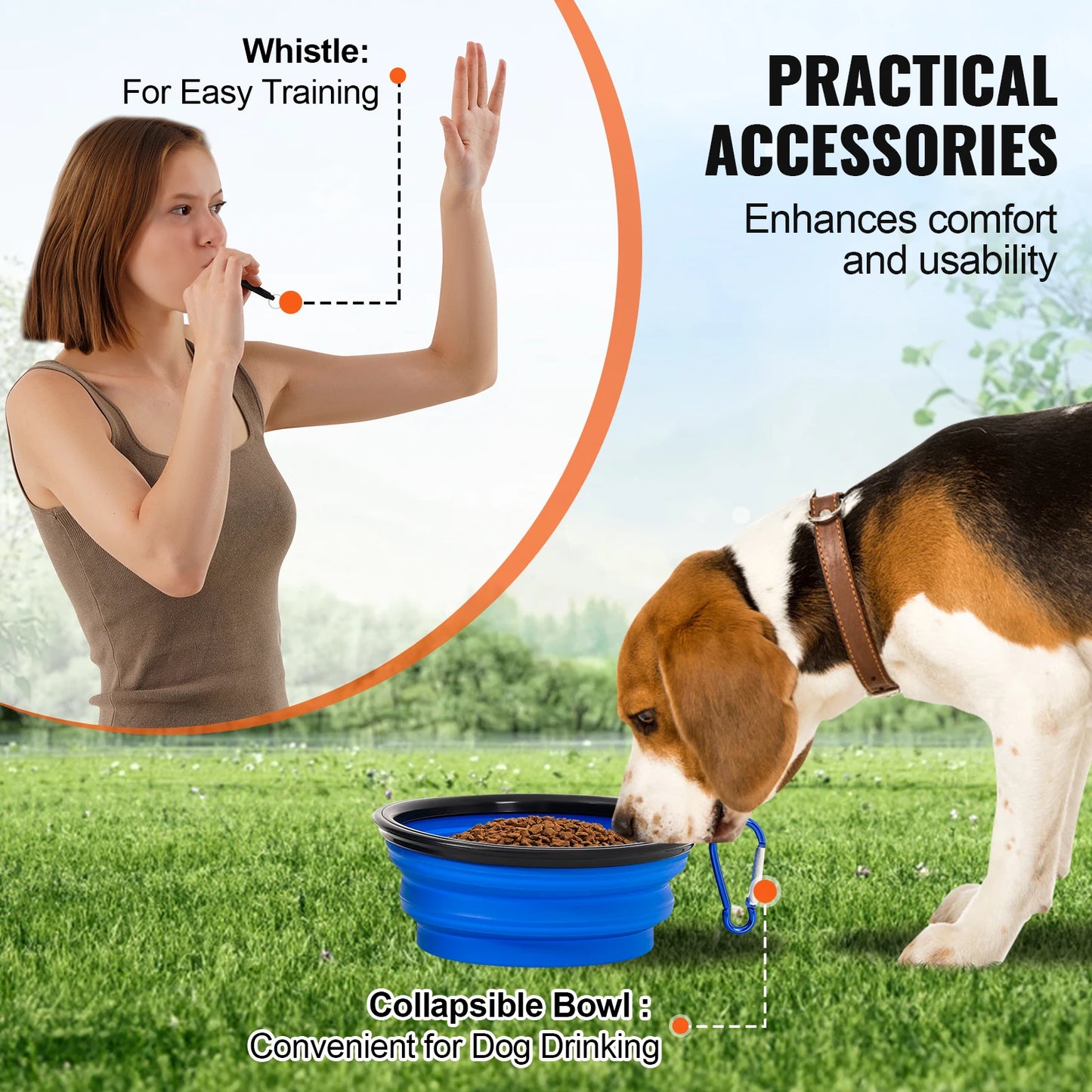 SucceBuy Dog Agility Training Equipment Set With Adjustable Hurdles