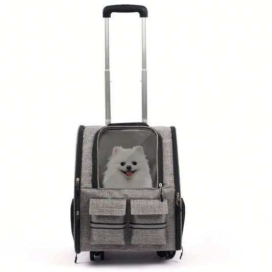 Trolley Pet Cat Bag Carrier For Travel And Car Ride