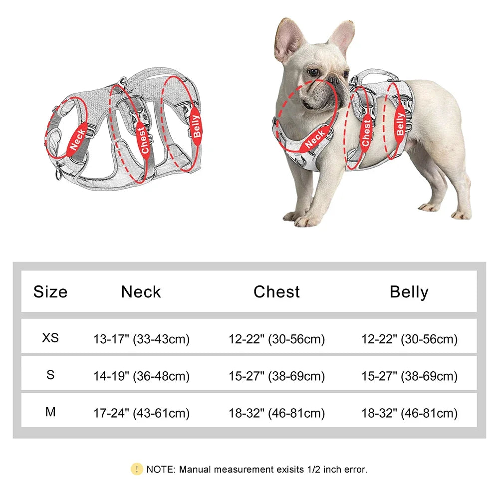 Nylon Reflective Dog Harness With Handle, Adjustable For All Dogs