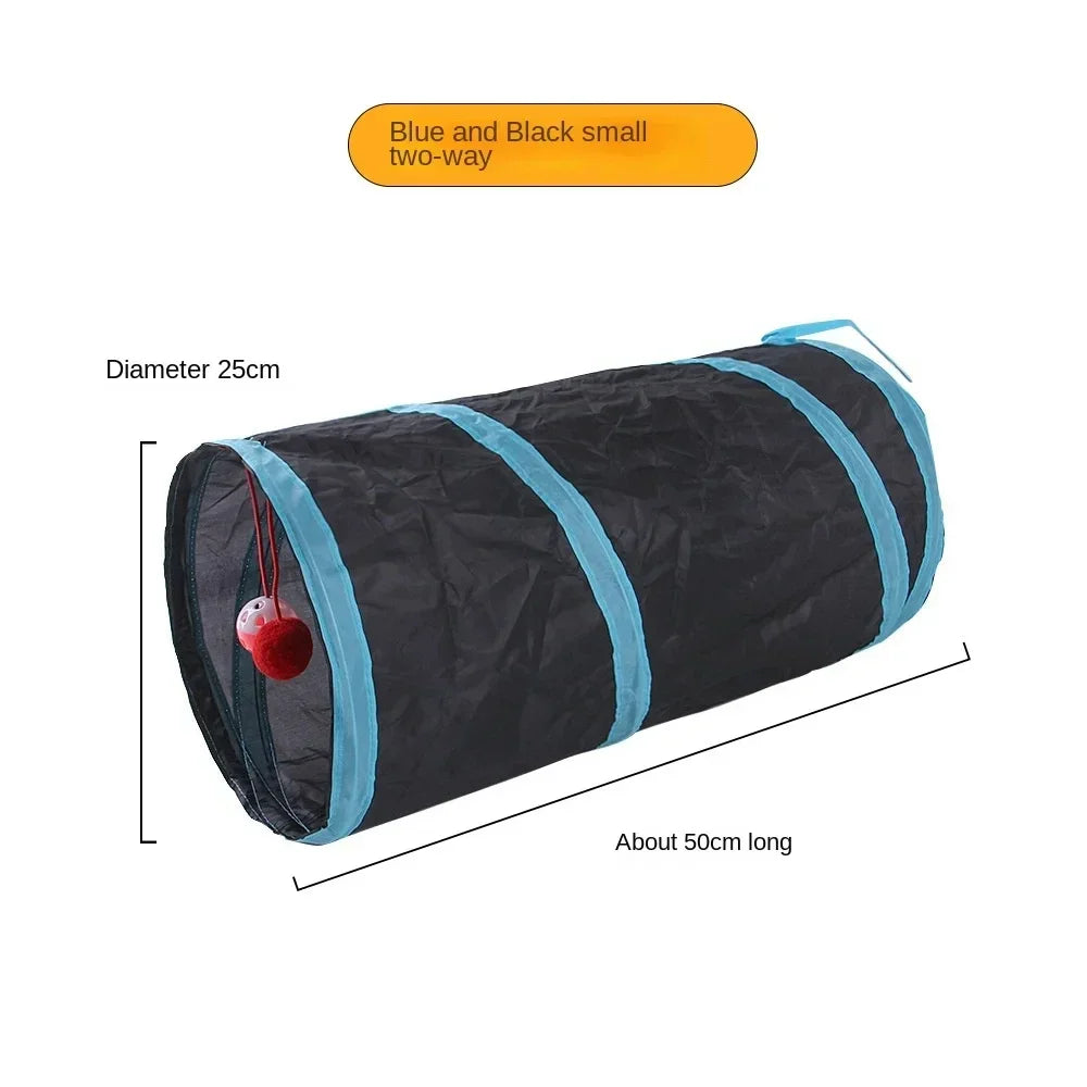 Breathable Foldable Cat Tunnel Toy For Indoor Play