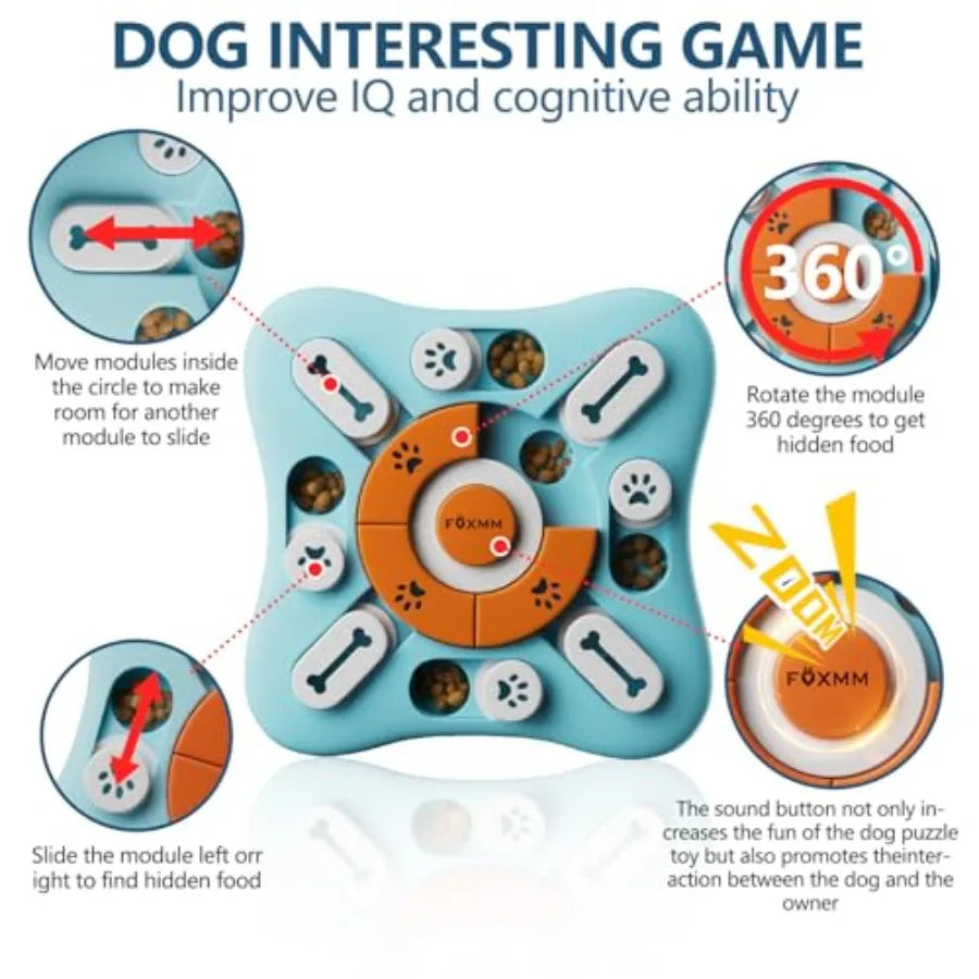 Interactive Dog Treat Puzzle Toy For IQ Training And Enrichment