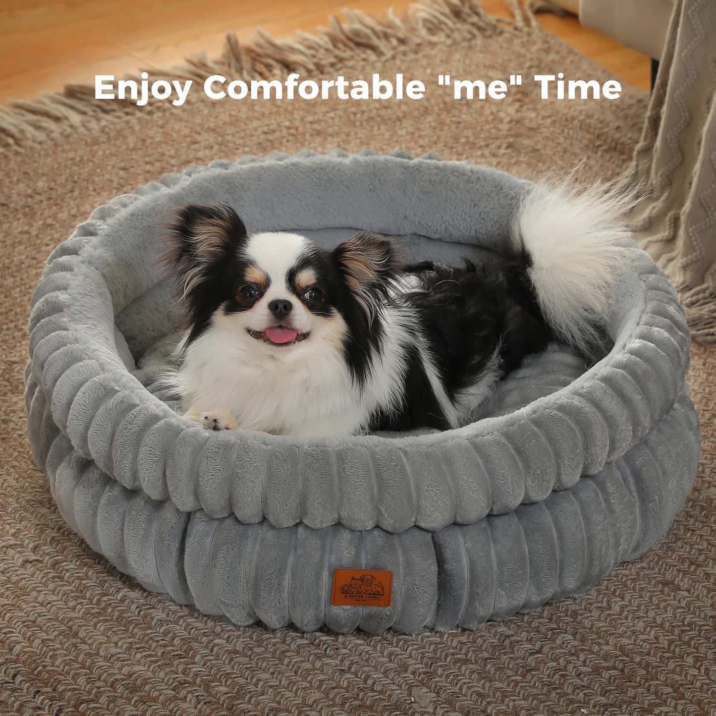 PAWZ Road Round Pet Bed With Anti-Slip Bottom All Seasons