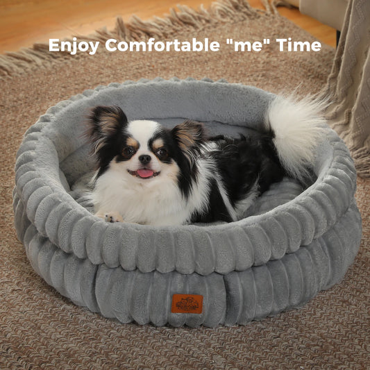 PAWZ Road Round Pet Bed With Anti-Slip Bottom All Seasons