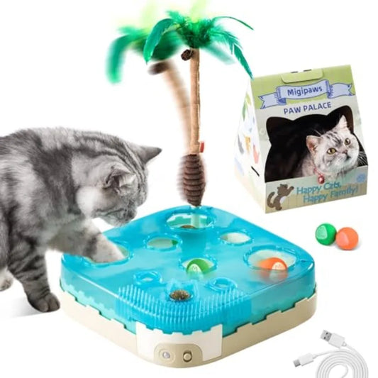 7in1 Interactive Cat Toy Motion Activated Indoor Playset
