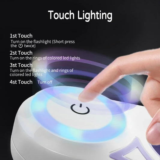 LED Retractable Dog Leash With Light Reflective Quick Release