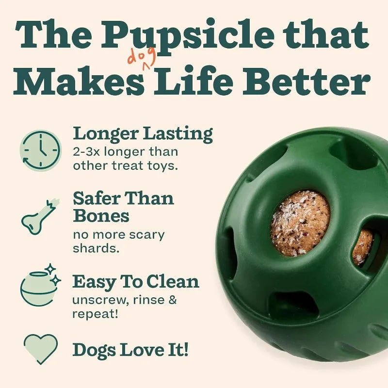 Interactive Dog Toys Silicone Treat Molds For Mental Stimulation Pupsicle