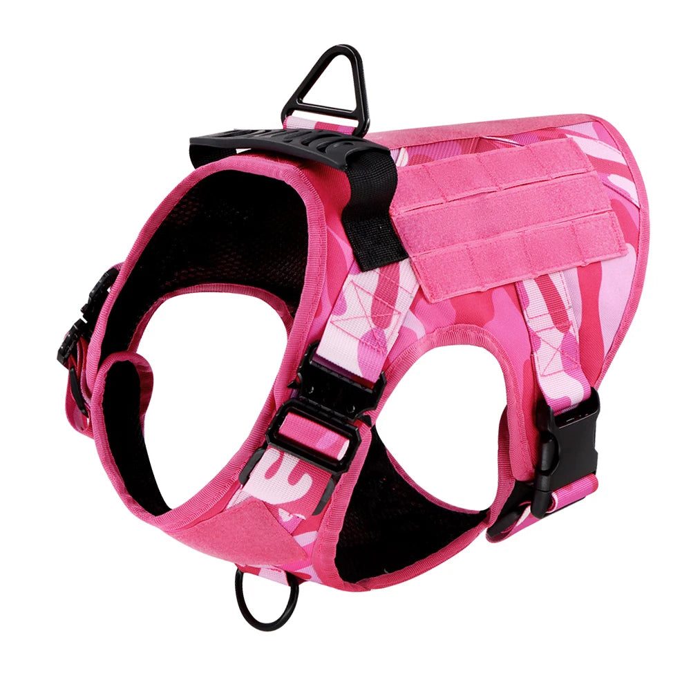 Military Tactical Dog Harness With Adjustable Vest