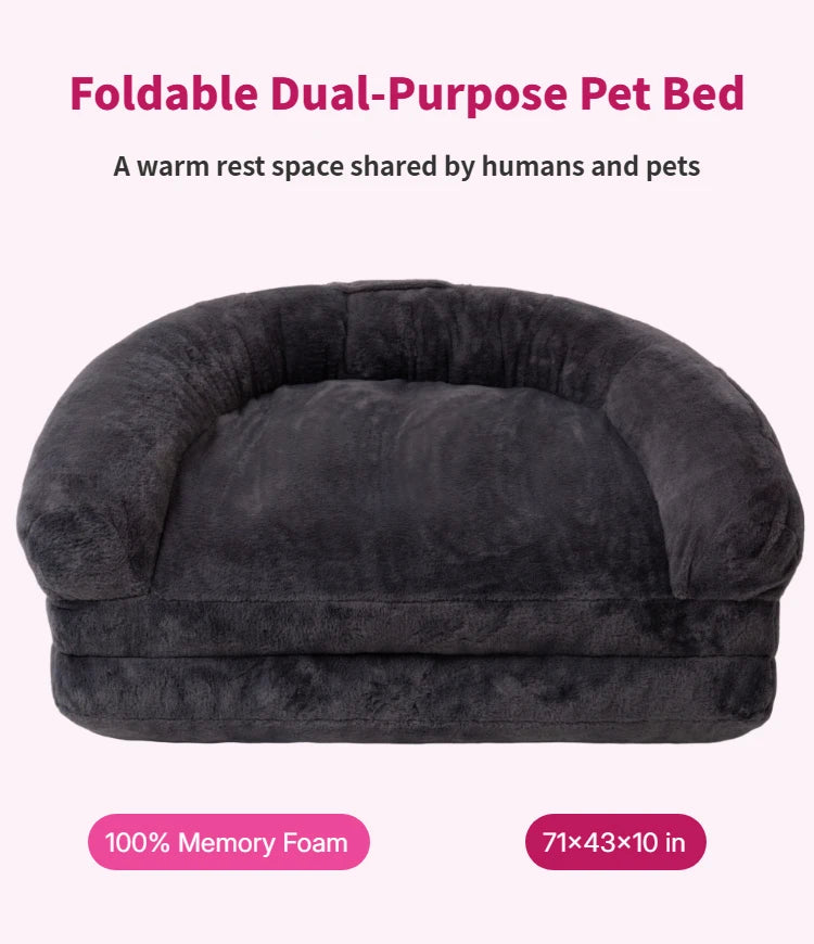 Orthopedic Memory Foam Pet Bed For Dogs And Cats Comfort