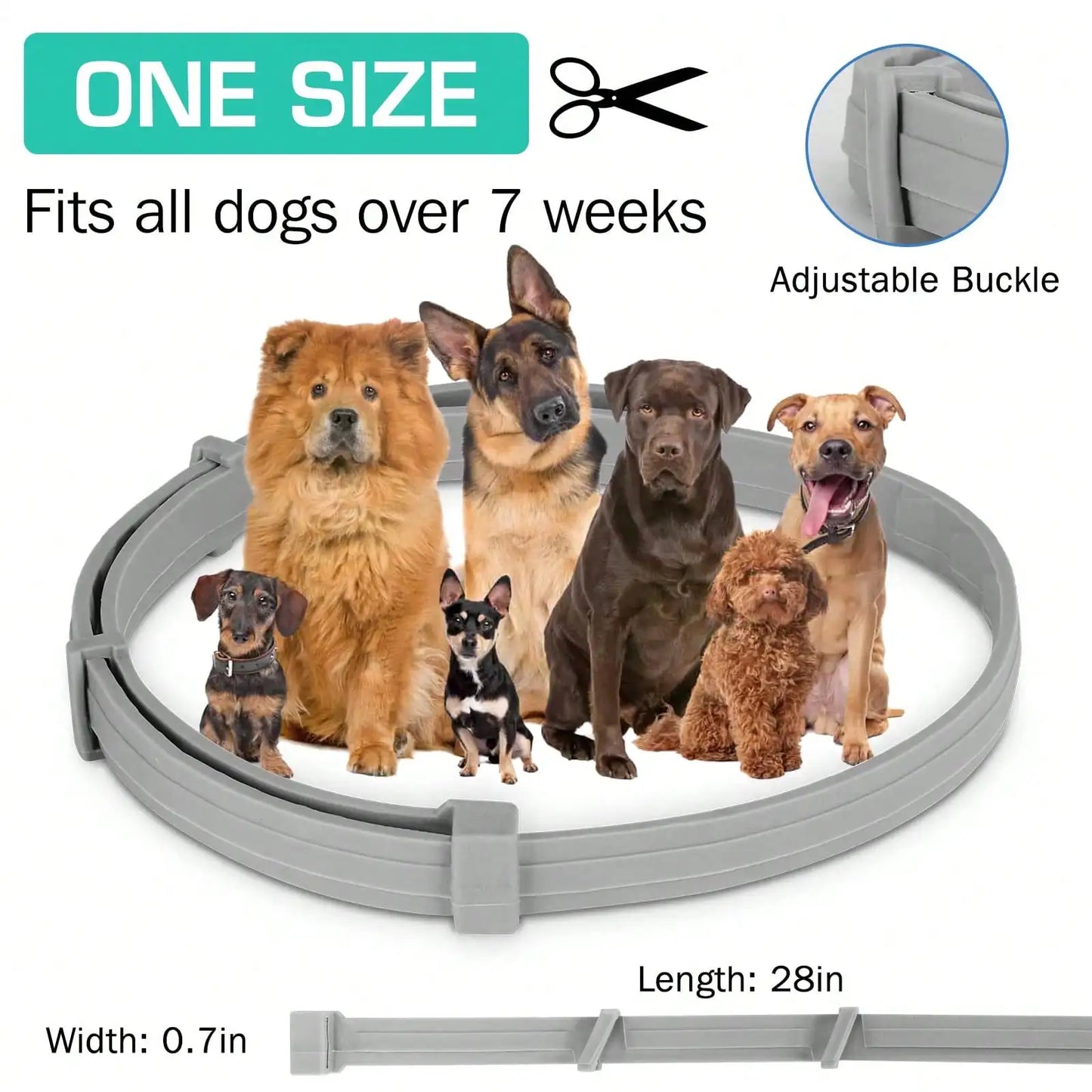 Natural Flea And Tick Treatment Collar For Dogs Waterproof