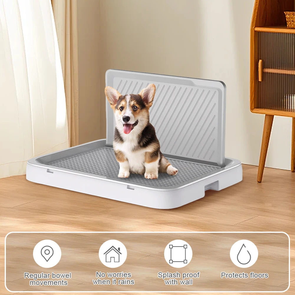 Portable Dog Potty Tray With Pee Wall For Easy Travel