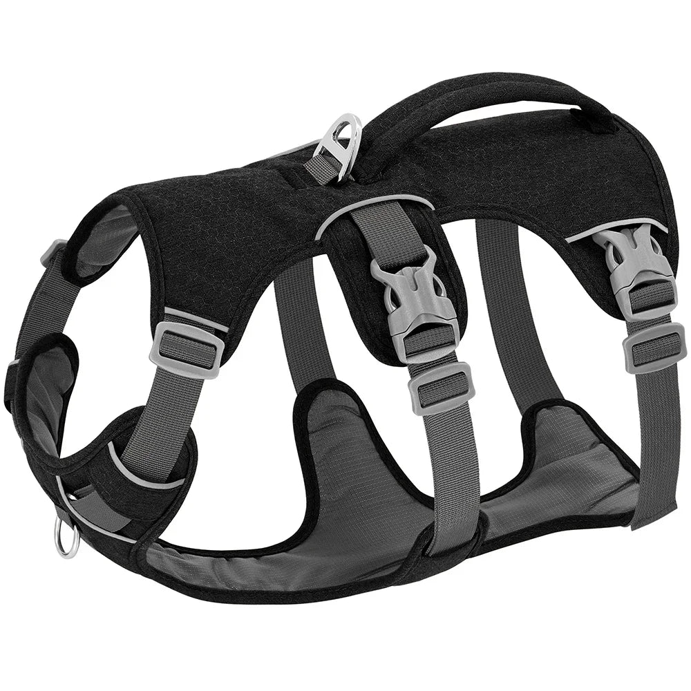 Nylon Reflective Dog Harness With Handle, Adjustable For All Dogs