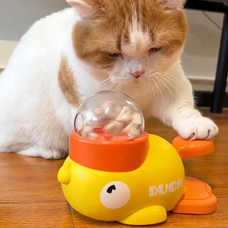 Little Yellow Duck Pet Feeder Puzzle For Dogs And Cats