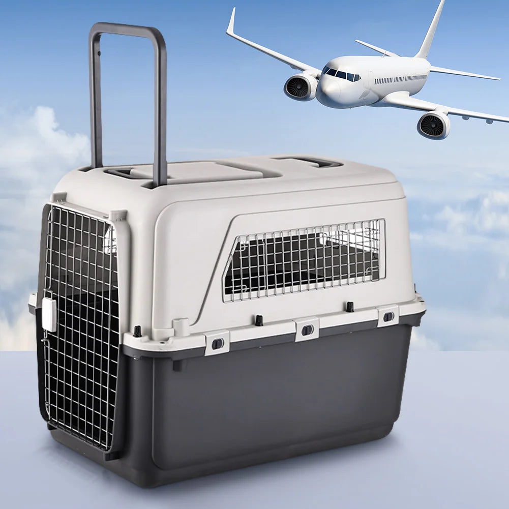 Cat Carrier with Handle and Metal Door Airline Approved