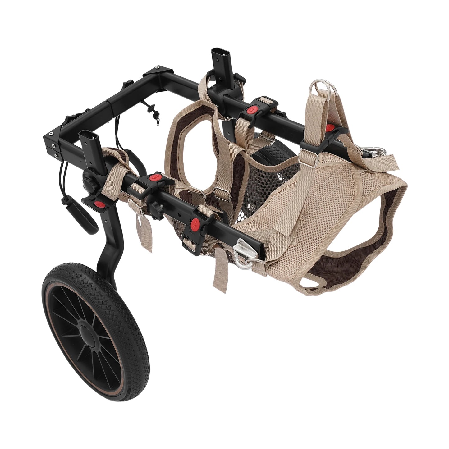 Bymaocar Adjustable Pet Trolley Dog Wheelchair For Hind-Leg Support