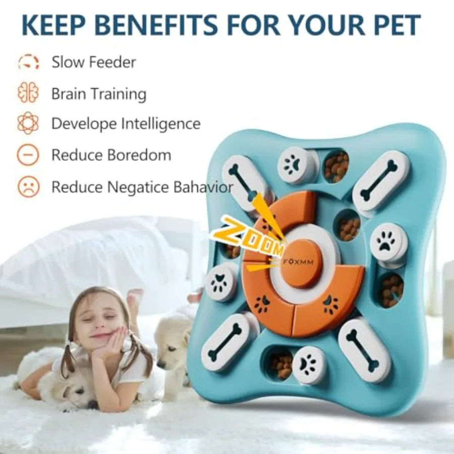 Interactive Dog Treat Puzzle Toy For IQ Training And Enrichment