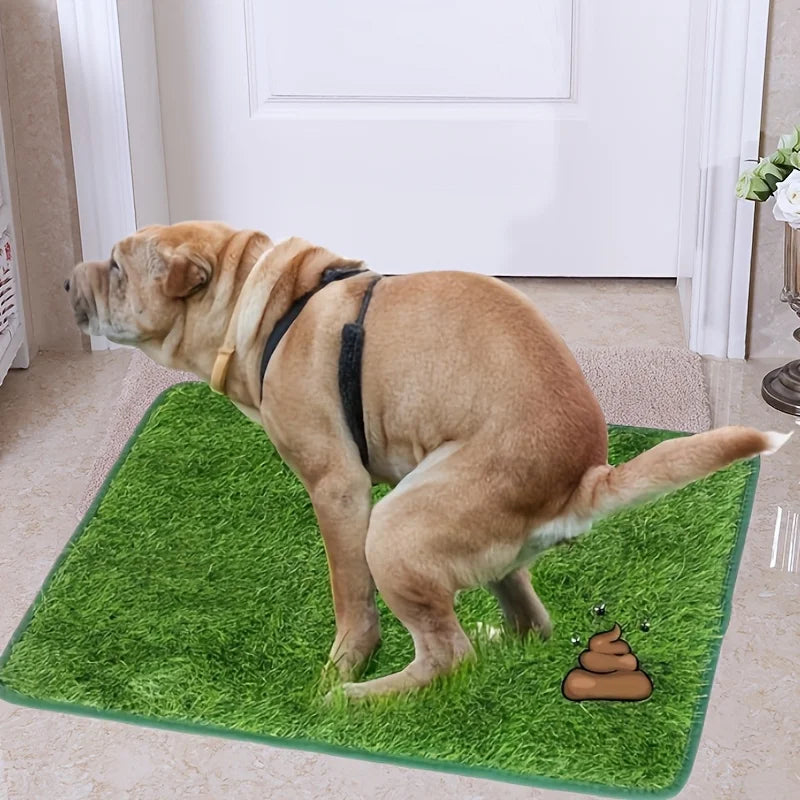 Washable Dog Grass Mat With Odor Control And Non Slip Backing For Pet Training