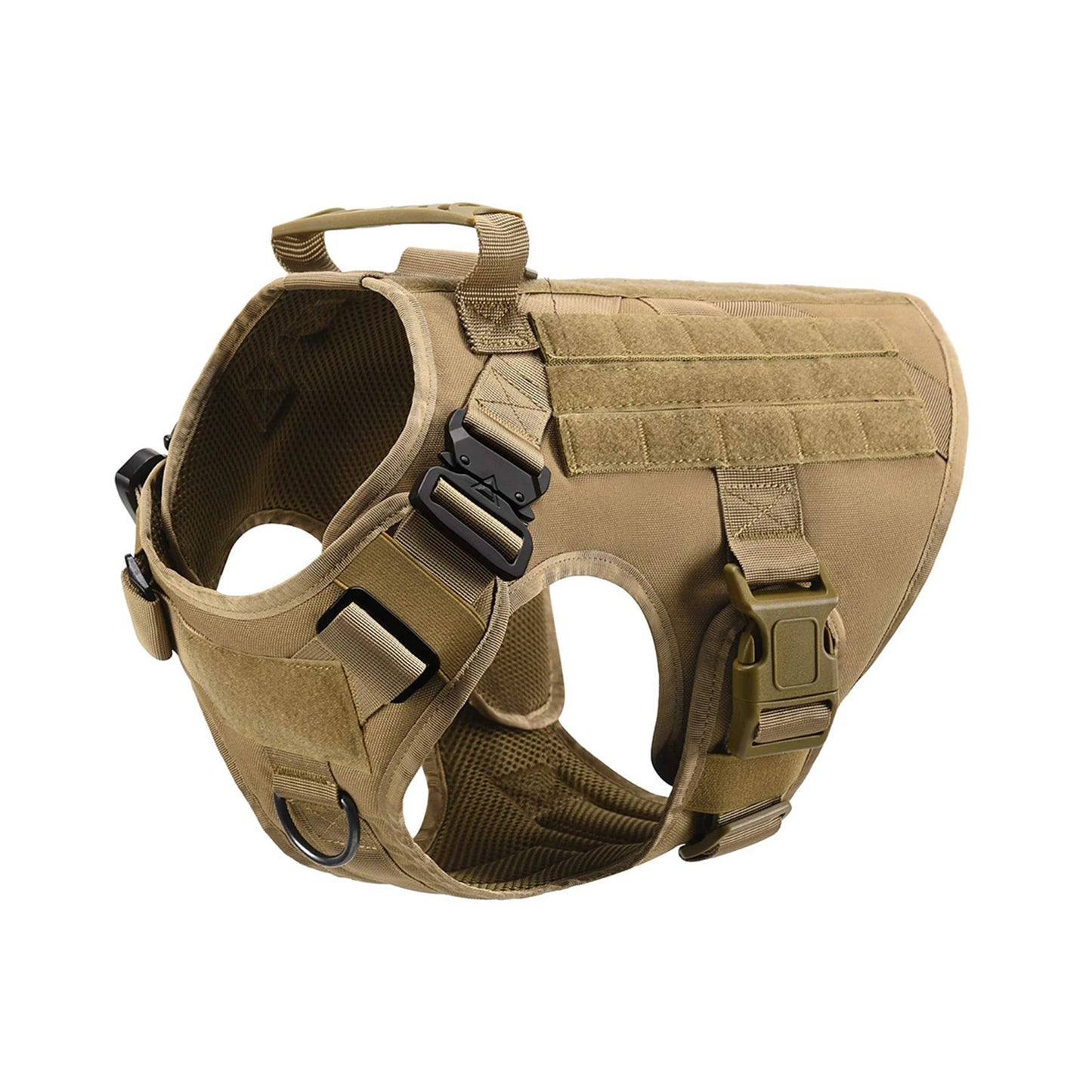 Tactical Dog Harness With Molle Pouches For Medium And Large Dogs