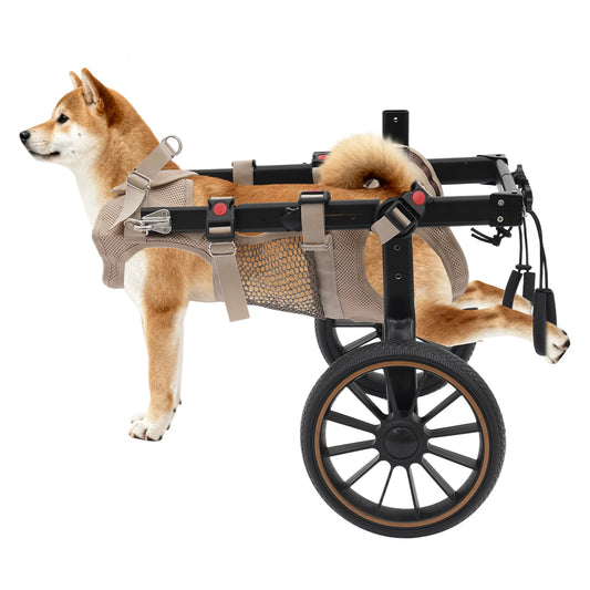 Bymaocar Adjustable Pet Trolley Dog Wheelchair For Hind-Leg Support