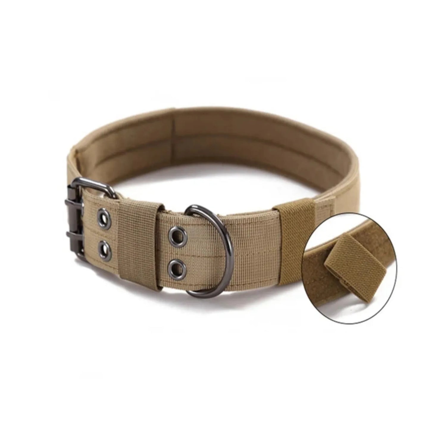 K9 Tactical Heavy Duty Nylon Dog Collar With Metal Buckle