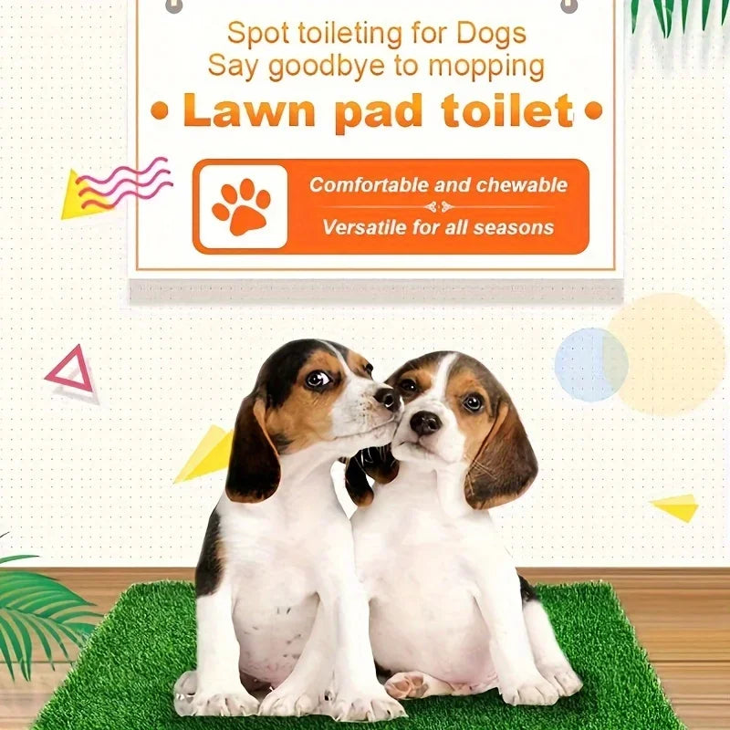 Washable Dog Grass Mat With Odor Control And Non Slip Backing For Pet Training