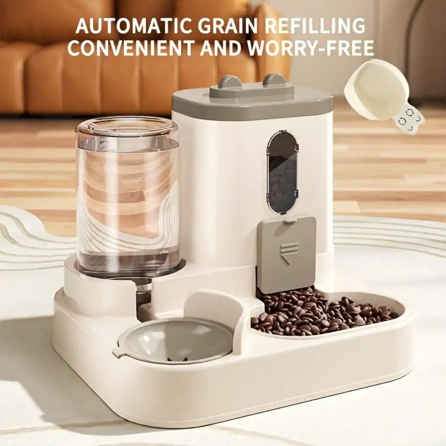 2 In 1 Automatic Cat Feeder And Water Dispenser For Pets
