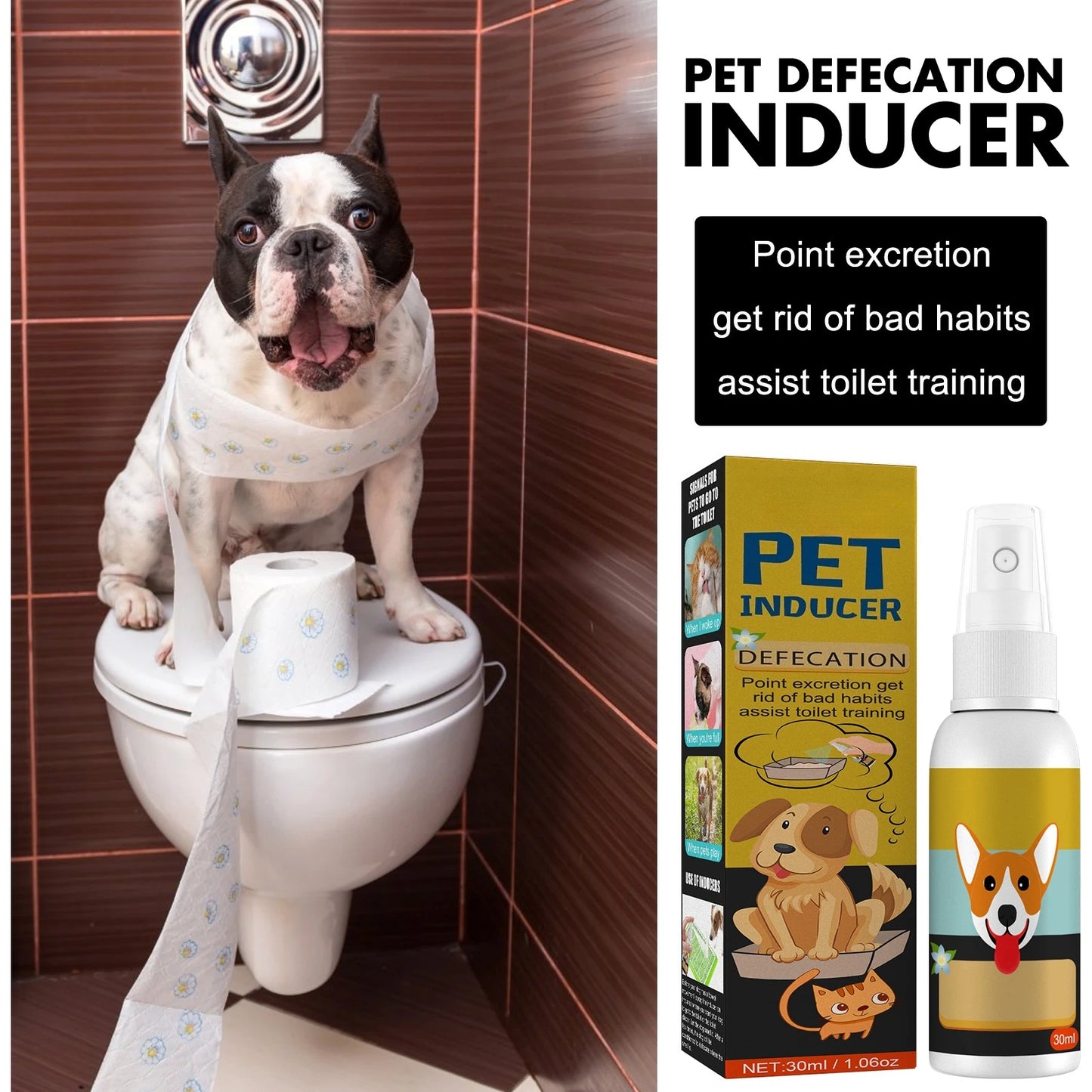 Pet Defecation Positioning Spray For Cats And Dogs Training