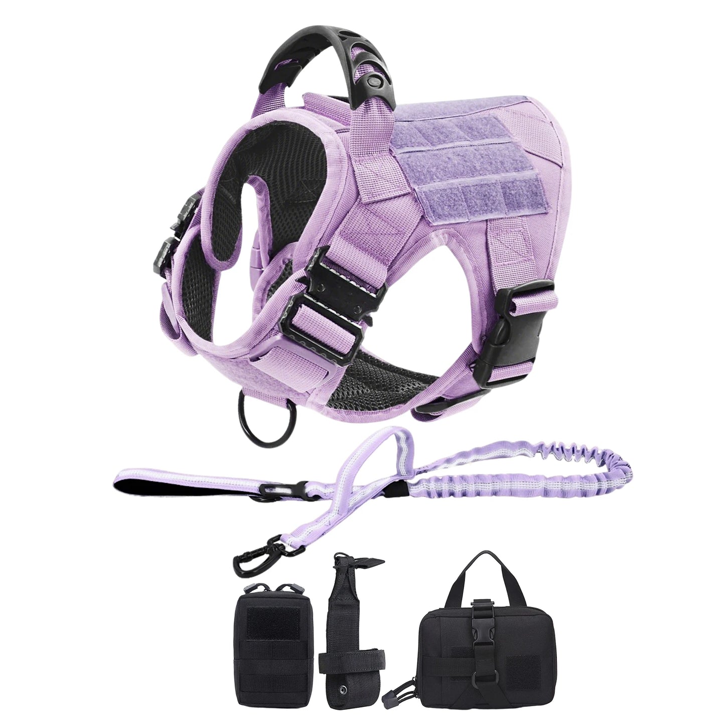 Military Tactical Dog Harness With Adjustable Vest